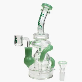 8" SOUL Glass 2-in-1 Recycler Bong