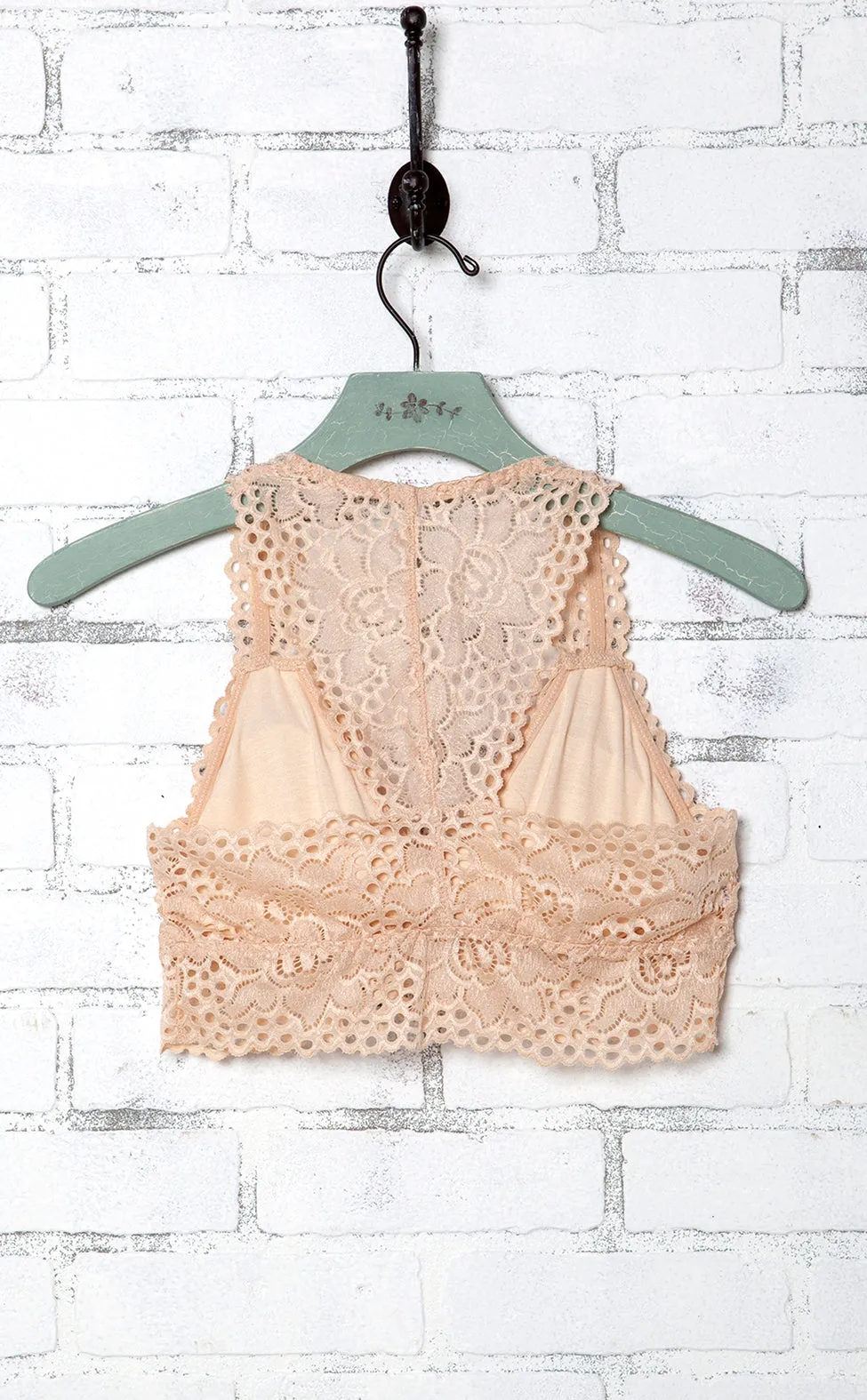 Halter Lace Racerback Bralette