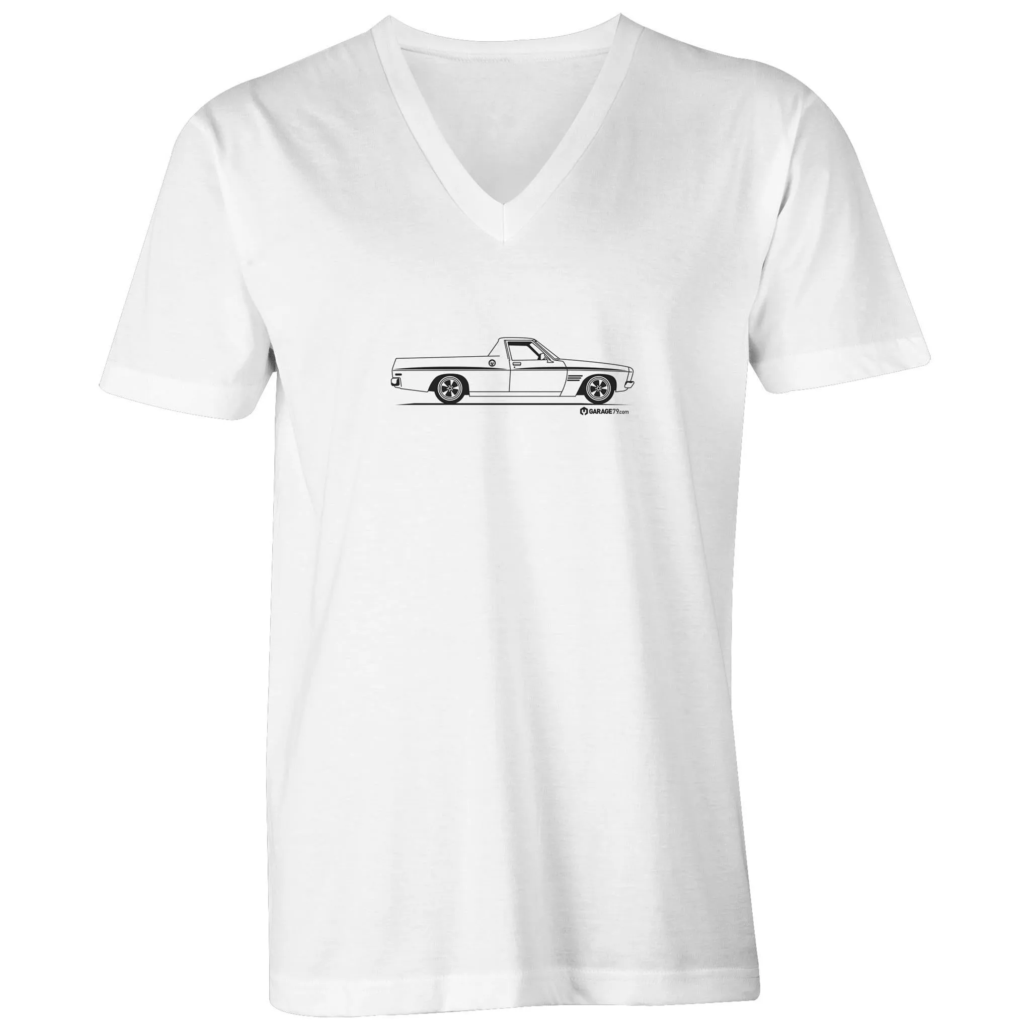 HQ Ute on the Side Mens V-Neck Tee