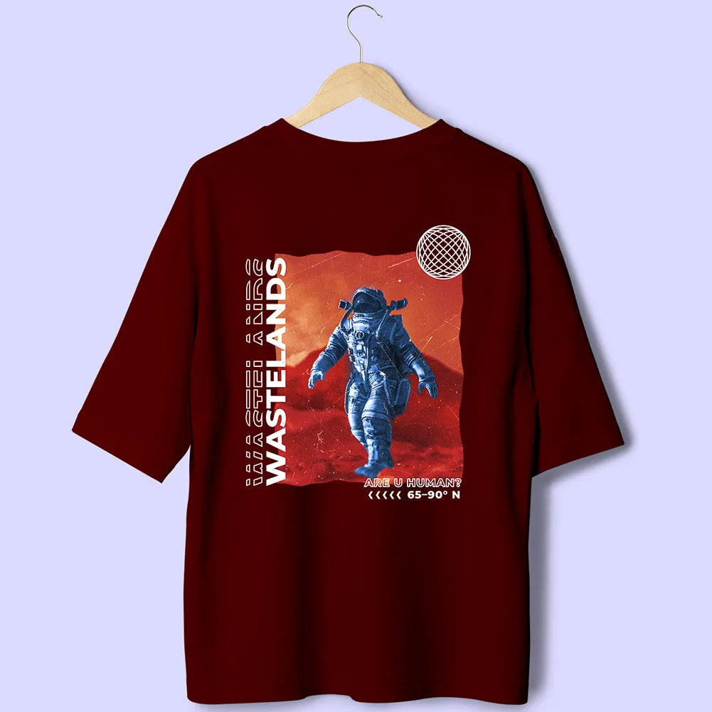 Mars Astronaut (Back Print) Oversized T-Shirt