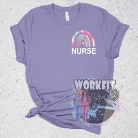 Oversized Rainbow Nurse Tee