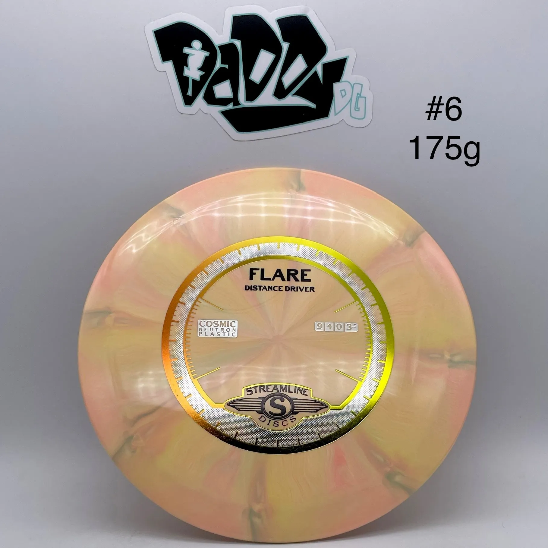 Streamline Discs Cosmic Neutron Flare