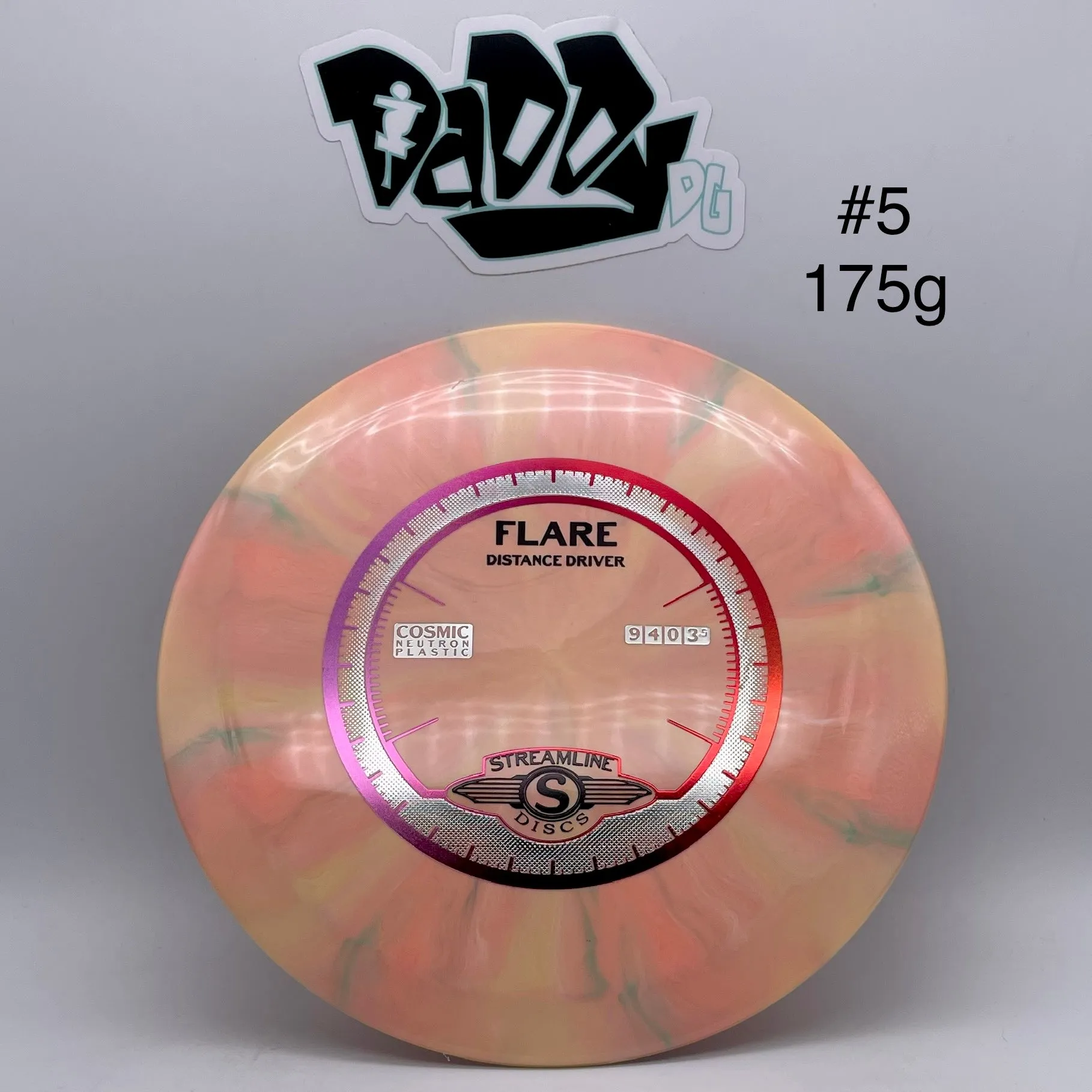 Streamline Discs Cosmic Neutron Flare