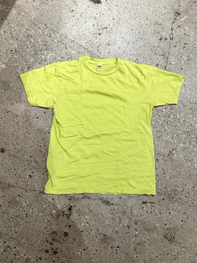 Velva Sheen Lime Green Rolled T-Shirt